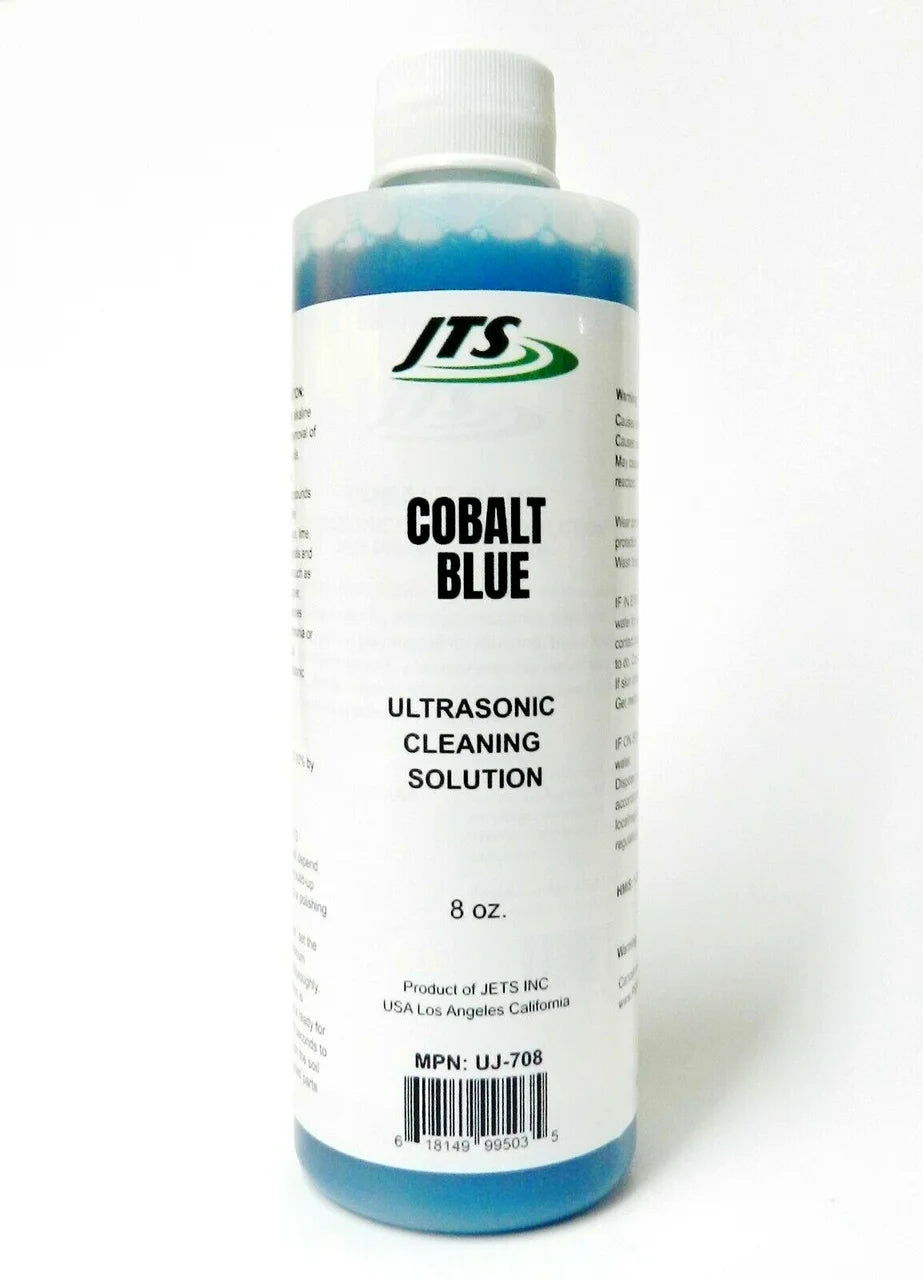 Ultrasonic Cleaner Solution Cobalt Blue 8 OZ. Cleaning Jewelry & Compounds