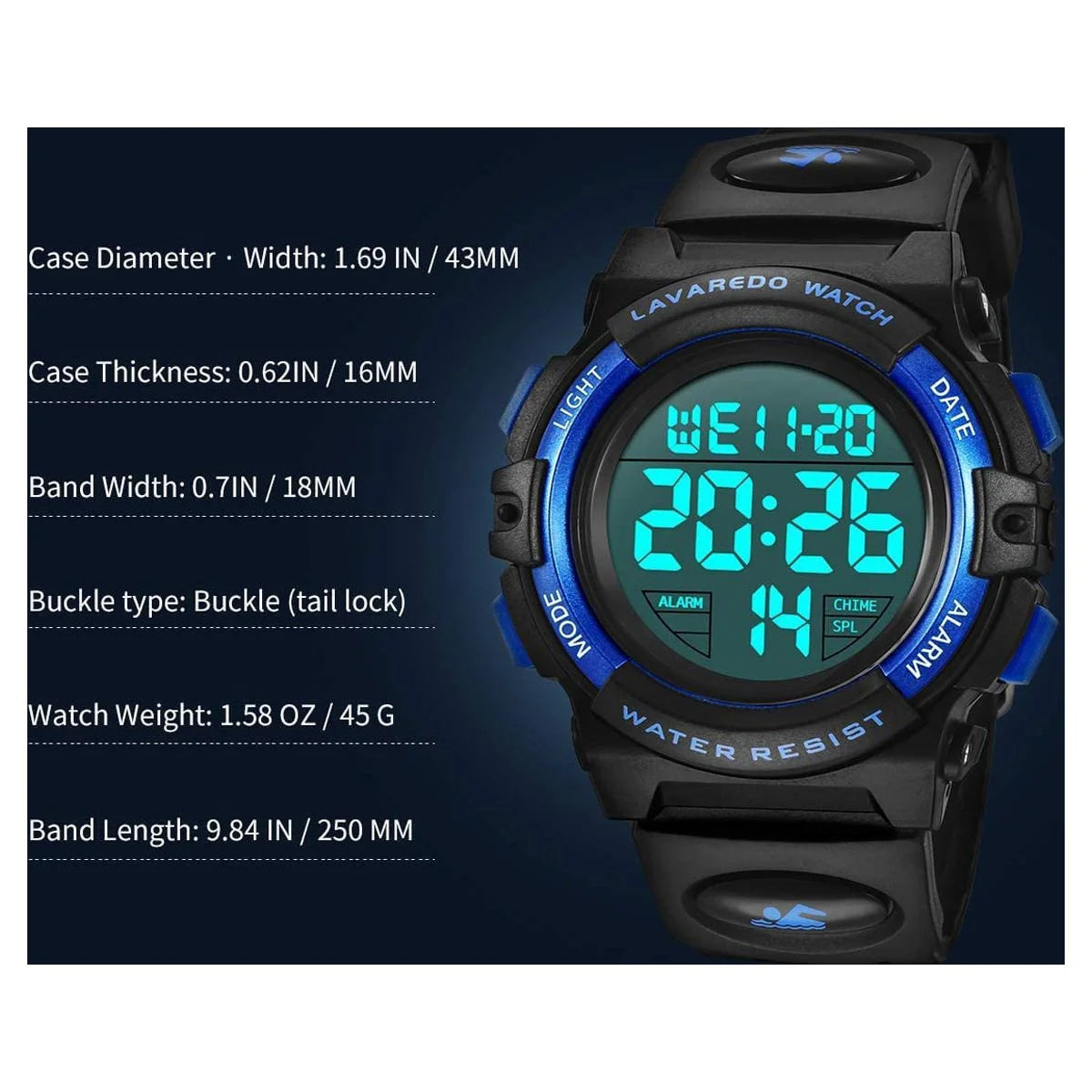 Kids Watch, Boys Sports Digital Waterproof Led Watches with Alarm Stopwatch Wrist Watches for Boy Girls Age 5-7-10-12 Birthday Chriatmas Gift for Kids